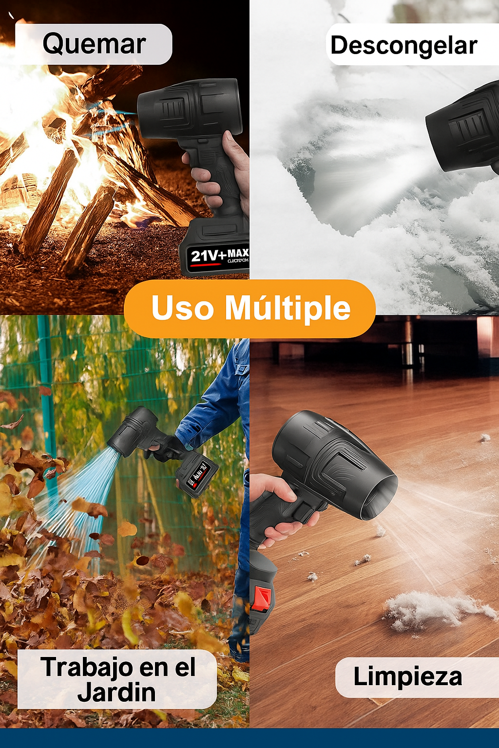 Soplador inalámbrico-Multifuncional (fácil manejo)