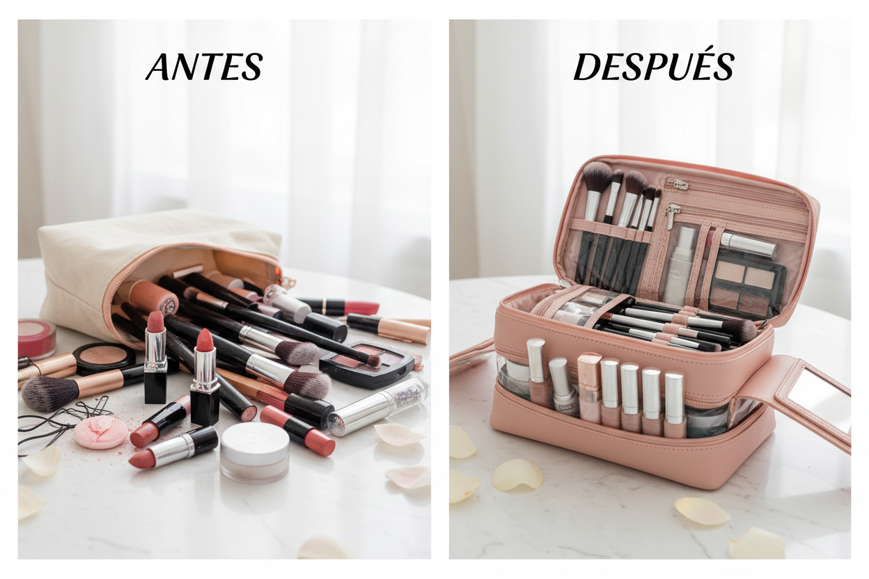 nesecer para cosmeticos antes y despues 